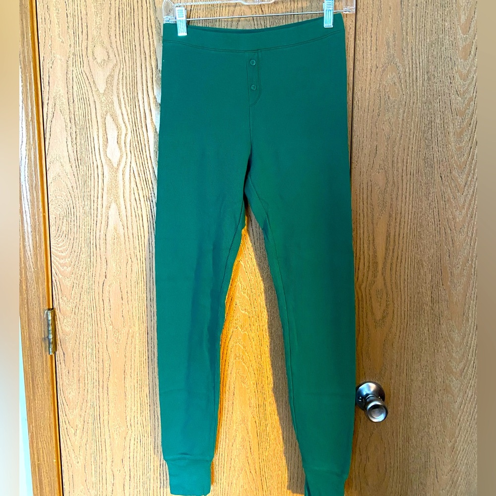 Woman’s green pj pants